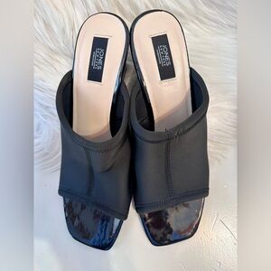 Jones New York, NEW, Heeled stretchy slides!  IRAS sz 9.5 BARBIE look!  Sexy!!